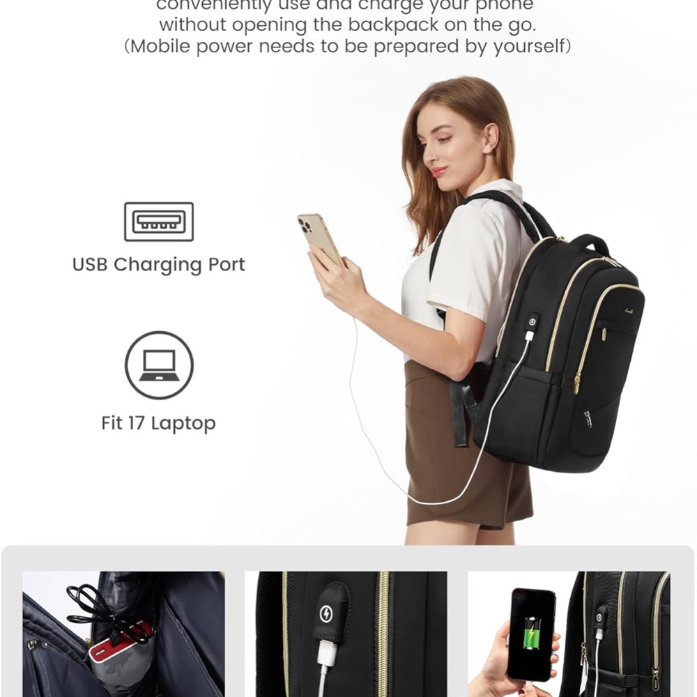 Black Backpack - Picture 7 of 10